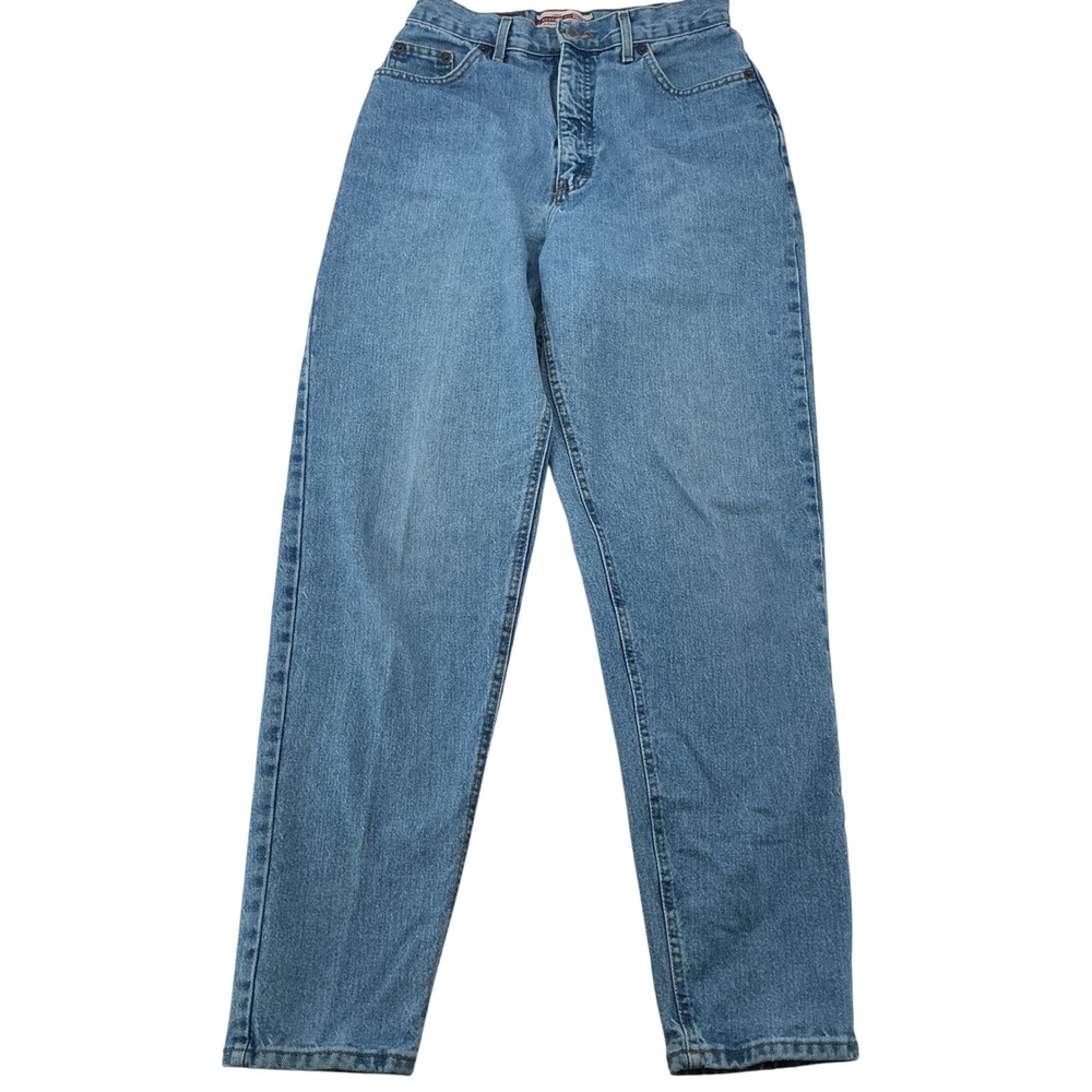 Faded Glory Jeans Womens 10 Blue Reverse Fit High Rise Tapered Mom 90s Vintage